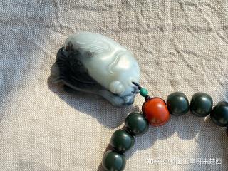 和田玉里的青花鱼
